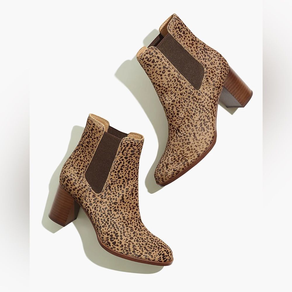 Madewell | The Laura Chelsea Boot in Spotted Calf Hair | Size 9